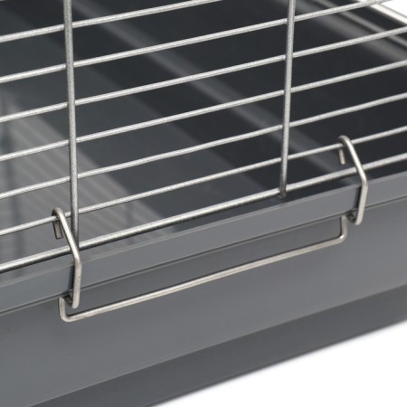 Birds Cage "Piggers" No. 105, collapsible, 3 sections, 58 x 40 x 126cm, gray-12