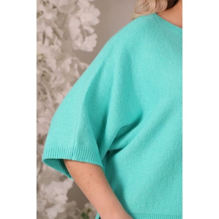Female jumper, size 58, turquoise color-3