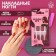 Falbings "Passion", 24 pcs, adhesive plates, ballerina shape, glossy color red/pink/silver