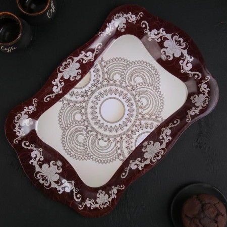 Bachmal stainless steel tray, 38 × 24.7 cm, MIX drawing-7