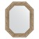 Mirror in the baguette frame, vignette antique silver 85 mm, 60x75 cm