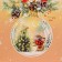 New Year. Gift package "Glass Ball", 11.5 x 14.5 x 6.5 cm.