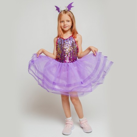 Carnival set "Dragon": purple dress, rim-4
