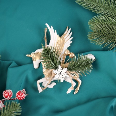 Christmas tree decoration "Pegasus" 12x12 cm
