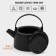 Cast iron kettle with enameled coating inside Magma "Saigon", 1.1 l, with sieve