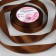 Satin tape, 20 mm × 23 ± 1 m, color dark brown No. 32