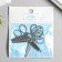 Decor Metal for creativity "Openland scissors" silver (A9361) 3.6x2.5 cm