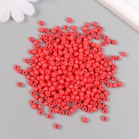 Glass beads 6/0 "coral" bright 450 g-1