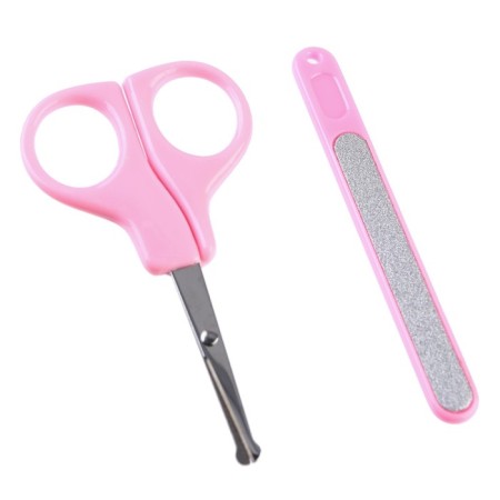 Manicure children's set "for baby", 4 subjects: scissors, knipser, saw, brush-4