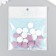 Beads for creativity wood "flat circle" set 20 pcs white, lilac 0.4x1.5x1.5 cm
