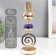 Summary Metal for 1 candle "Spiral. Blue marble element" gold 33x10x10 cm