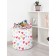 Basket for toys "Multi -colored hearts, size 35x35 cm