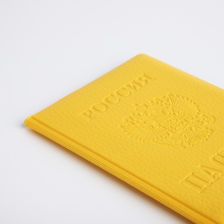 Cover for passport, yellow color-3