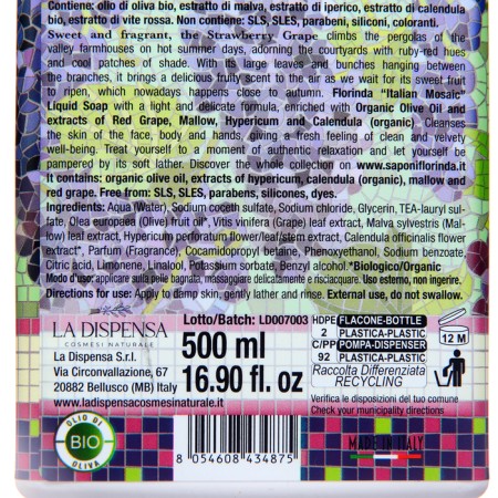Liquid Florinda soap strawberry grapes, 500 ml-1