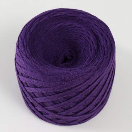 Ribbone yarn "Ribbon" 85m/170 ± 5 g (eggplant)-1
