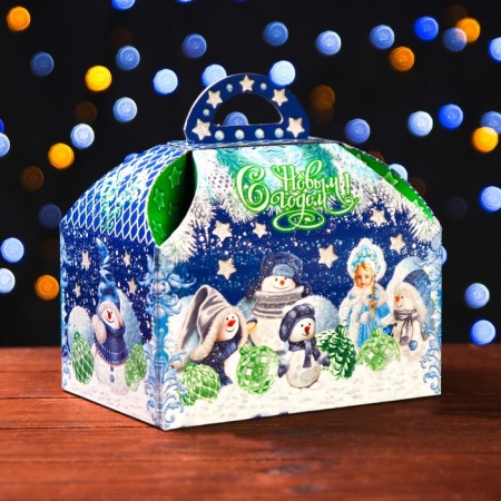 Gift box "Snowiness" 18.5 x 12.5 x 19 cm