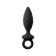 Anal plug Erotist Strob M - Size, silicone, black, 13.5 cm