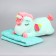 Skill of a soft toy "unicorn" with a blanket, 50 cm, blue color