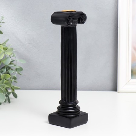 Greek column candlestick "Greek column" Black 23x6x6 cm-1