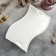 Porcelain dish, 26 × 17.5 cm, white color