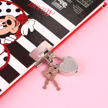 Gift set: Notebook on the lock and pen, Minnie Mouse-3