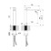 IDDIS BRIDGE BRDSB01I01 shell mixer, single -leaf, high spout 210 mm, chrome