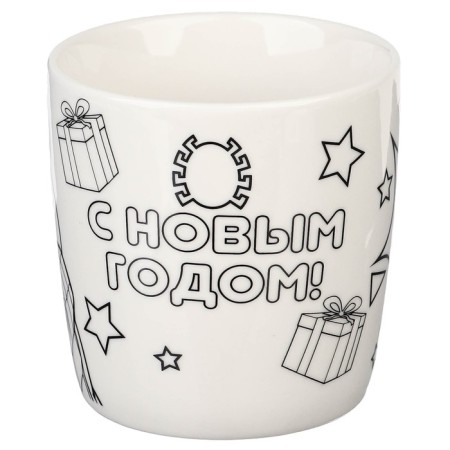 Set of mug for coloring with a Christmas tree, 300 ml of Spider-Men, Spider-Man-5
