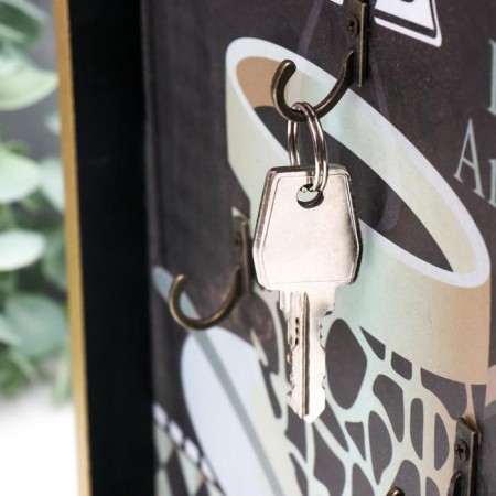 Hooks decorative wood "Arabica coffee" 30x24,1x2.6 cm-2