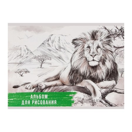 Album for drawing A4, 40 sheets on the board "Leo", cover coated cardboard, internal block offset 100 g/m²-3