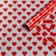 Film Color "Hearts", red, 0.7 x 7.6 m, 40 μm, 200 grams