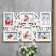 Photo frame plastic in 6 photos 10x15 cm "Bush rose" white 35.5x56.5x2 cm
