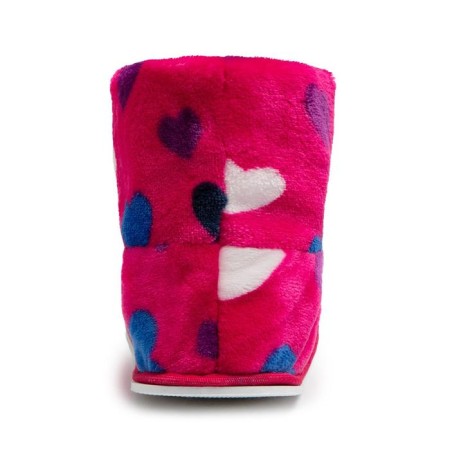 Women's slippers, pink heart color, size 40-2