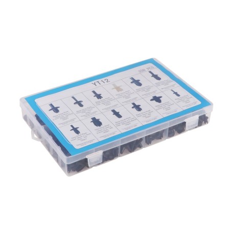 Clips and pistons fasteners, 12 types, set 350 pcs-3