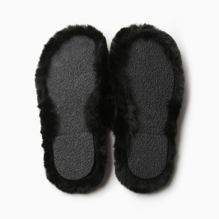 Women's slippers with open nose size 36, black color
