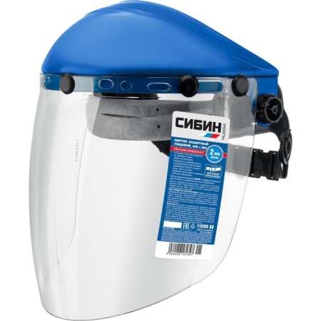 Protective Siberia 11089_z01, polycarbonate 2 mm, with a rail, screen 200 x 400 mm