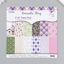 A set of paper for scrapbooking 24 sheets 12 designs 