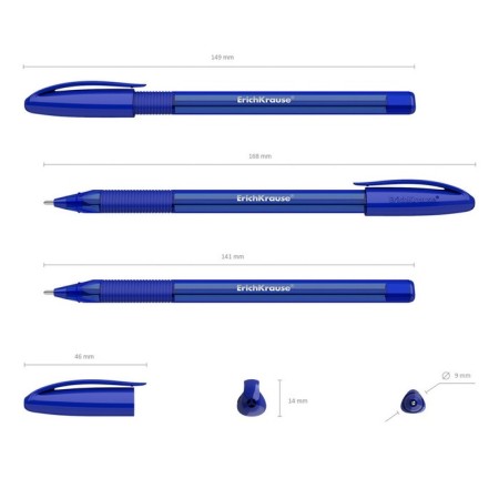 Ballic handle Erichkrause U-109 Original Stick & Grip, needle node 1.0 mm, ink blue, ultra-soft letter-4