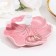 Top for the rings "Bird on a flower", pink-white, 12x6 cm