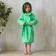Terry dressing gown, size 28, green color, 320 g/m2, cotton 100% with AIRO
