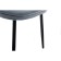 Stol on a metal frame Dodo metal/velor, black/blue 48x54x77 cm
