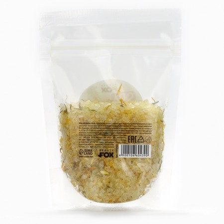 Bath salt with calendula petals, 150 g, Beauty Fox-4