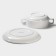 Porcelain broth Magistro "Blanche", 2 items: Boier 450 ml, saucer d = 18 cm, white color