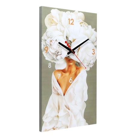 Carty clock wall-up interior "bouquet", silent, 35 x 60 cm-1