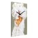 Carty clock wall-up interior "bouquet", silent, 35 x 60 cm