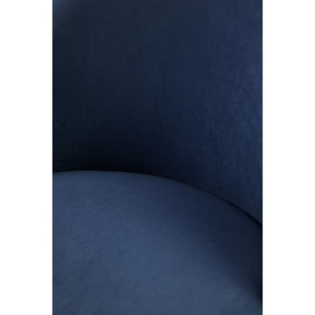 Metal amisore stool/velor, black/blue 48x53x95 cm-6