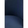 Metal amisore stool/velor, black/blue 48x53x95 cm