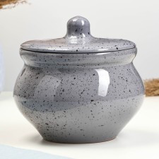 Ceramic pot for baking No. 10, 1.3l / 16x13cm, fog