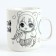 Painting mugs with paints - partial filling "Two girlfriends"
