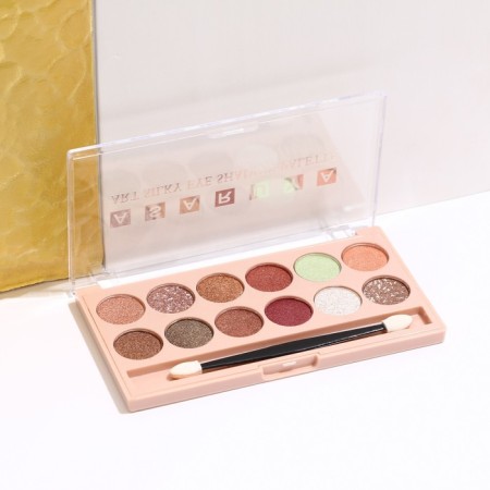 Palette of eyelid shadows with shimmer 12 colors-6