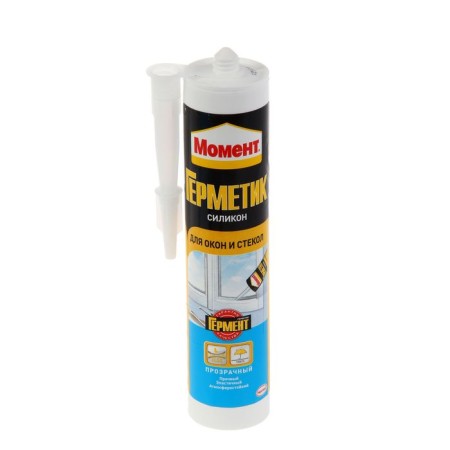 Silicone sealant "Moment", for windows, transparent, 280 ml